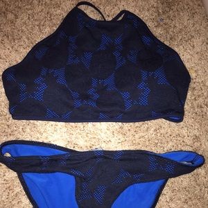 Aerie halter neck bikini and bottoms